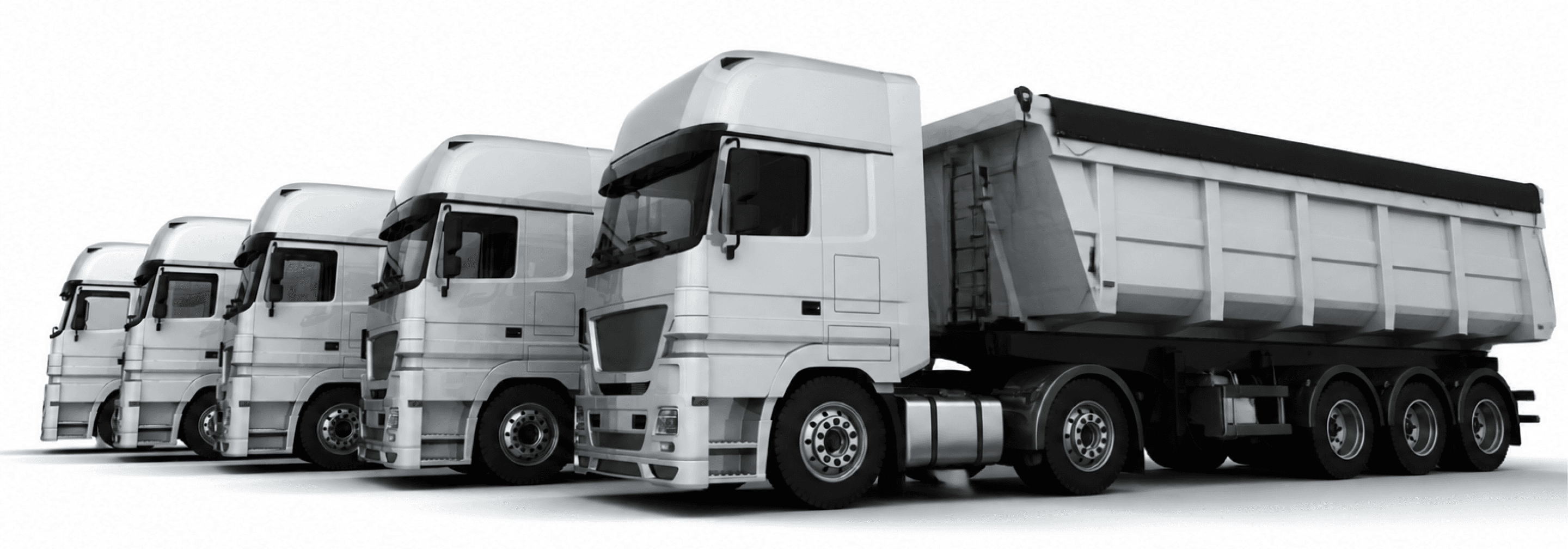 Frota de caminhões basculantes JT Transportadora